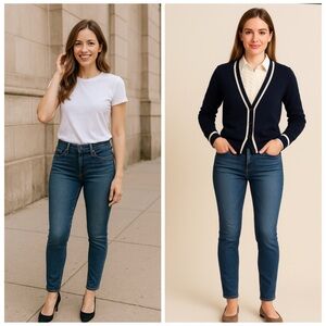 Alexander Wang Medium Wash Skinny Crop Jeans Size 27